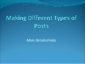Edmodo making different types of posts