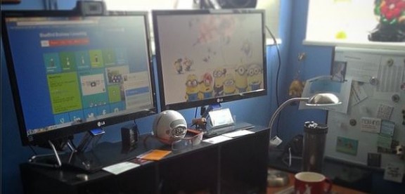 Writing Process: Blogging with a Passion BlueBird desk